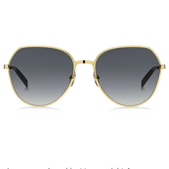NWT GIVENCHY GV 7171/G/S J5G9O Gold/Dark Gray Gradient Sunglasses 63mm $525 main image 6